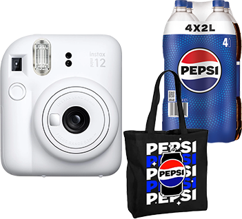 Instax Mini + Pepsi ajándékcsomag